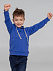 Толстовка с капюшоном детская Kirenga Kids, ярко-синяя с логотипом в Нефтекамске заказать по выгодной цене в кибермаркете AvroraStore