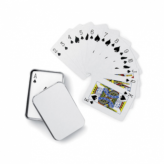 Игральные карты в коробочке с логотипом в Нефтекамске заказать по выгодной цене в кибермаркете AvroraStore