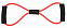 Лента для фитнеса ELASTICAL, черный / красный с логотипом в Нефтекамске заказать по выгодной цене в кибермаркете AvroraStore