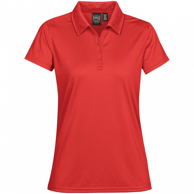 Рубашка поло женская Eclipse H2X-Dry, красная с логотипом в Нефтекамске заказать по выгодной цене в кибермаркете AvroraStore