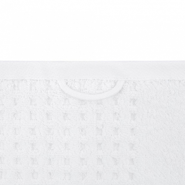 Полотенце Farbe, большое, белое с логотипом в Нефтекамске заказать по выгодной цене в кибермаркете AvroraStore