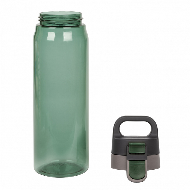 Бутылка для воды Aqua, зеленая (ТОЛЬКО ПОД ПОЛНУЮ ЗАПЕЧАТКУ) с логотипом в Нефтекамске заказать по выгодной цене в кибермаркете AvroraStore