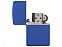 Зажигалка ZIPPO Classic с покрытием Royal Blue Matte с логотипом в Нефтекамске заказать по выгодной цене в кибермаркете AvroraStore