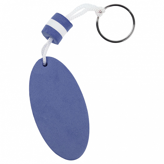 Непотопляемый брелок Soke, синий с логотипом в Нефтекамске заказать по выгодной цене в кибермаркете AvroraStore