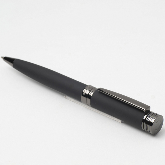 Ручка шариковая Zoom Soft Black с логотипом в Нефтекамске заказать по выгодной цене в кибермаркете AvroraStore