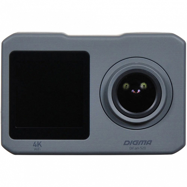 Экшн-камера Digma DiCam 520, серый с логотипом в Нефтекамске заказать по выгодной цене в кибермаркете AvroraStore
