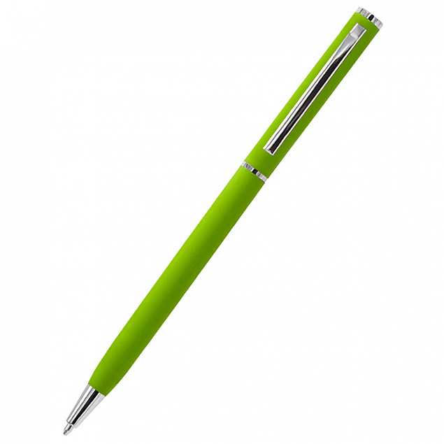 Ручка металлическая Tinny Soft софт-тач, тёмно-зелёная с логотипом в Нефтекамске заказать по выгодной цене в кибермаркете AvroraStore