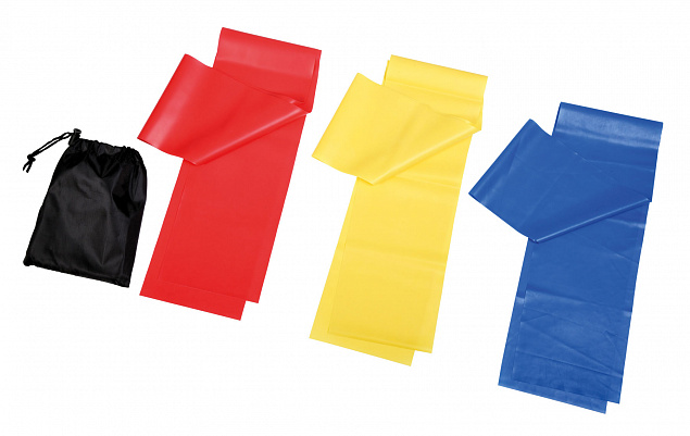 Фитнес-резинки GYM HERO, черный, синий, красный, желтый с логотипом в Нефтекамске заказать по выгодной цене в кибермаркете AvroraStore