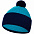 Шапка Snappy, бирюзовая с синим с логотипом в Нефтекамске заказать по выгодной цене в кибермаркете AvroraStore