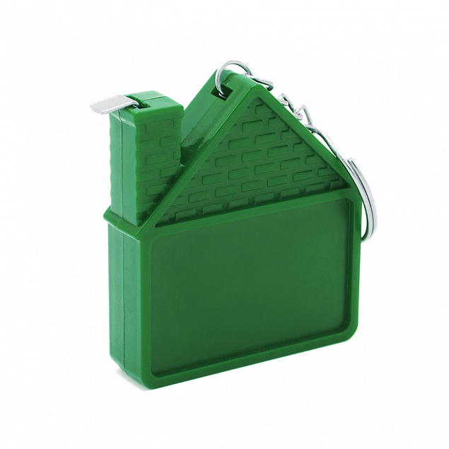 Брелок-рулетка Home - Зеленый FF с логотипом в Нефтекамске заказать по выгодной цене в кибермаркете AvroraStore