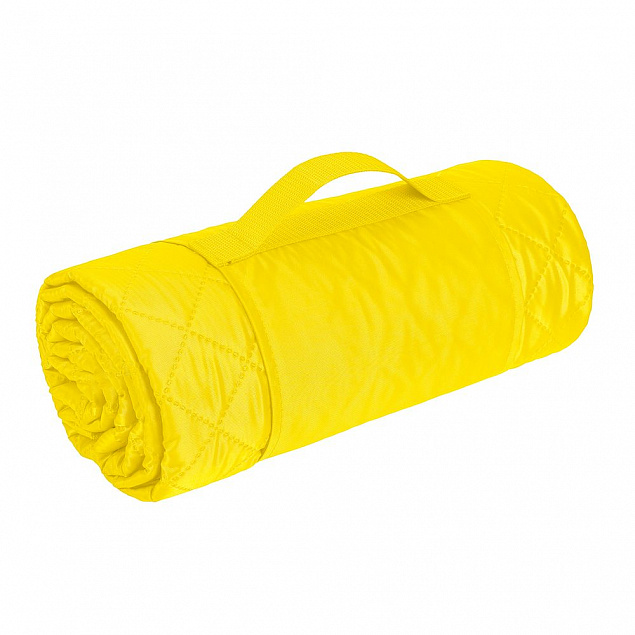 Плед для пикника Comfy, желтый с логотипом в Нефтекамске заказать по выгодной цене в кибермаркете AvroraStore
