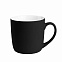 Керамическая кружка Viana, 380 ml, soft-touch, черная с логотипом в Нефтекамске заказать по выгодной цене в кибермаркете AvroraStore