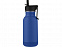 Lina, спортивная бутылка из нержавеющей стали объемом 400 мл с трубочкой и петлей, темно-синий с логотипом в Нефтекамске заказать по выгодной цене в кибермаркете AvroraStore