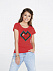 Футболка женская Pixel Heart, красная с логотипом в Нефтекамске заказать по выгодной цене в кибермаркете AvroraStore