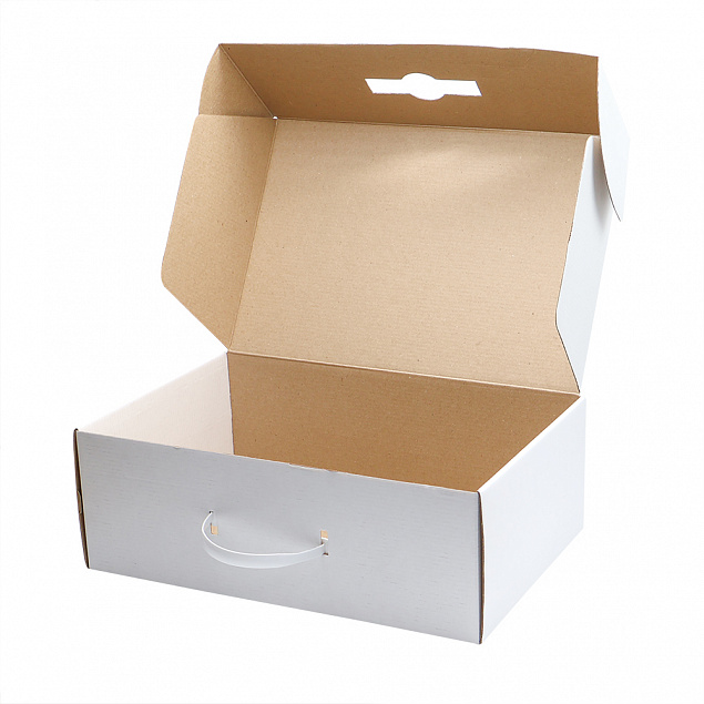 Подарочная коробка из МГК (с ручкой) 35,5*23,4*12,5 см с логотипом в Нефтекамске заказать по выгодной цене в кибермаркете AvroraStore