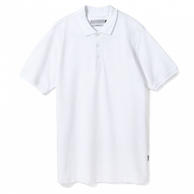 Рубашка поло мужская Neptune, белая с логотипом в Нефтекамске заказать по выгодной цене в кибермаркете AvroraStore
