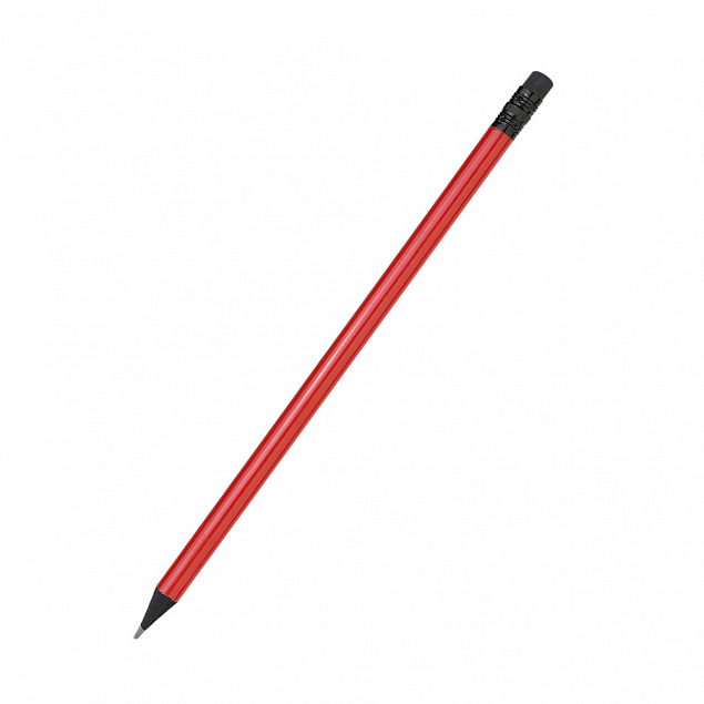 Карандаш Negro с цветным корпусом - Красный PP с логотипом в Нефтекамске заказать по выгодной цене в кибермаркете AvroraStore