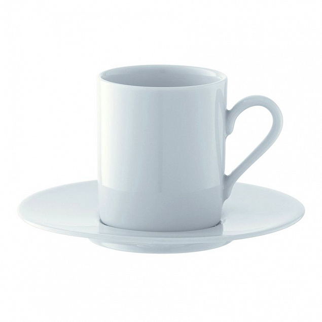 Набор кофейных пар для эспрессо Dine, белый с логотипом в Нефтекамске заказать по выгодной цене в кибермаркете AvroraStore