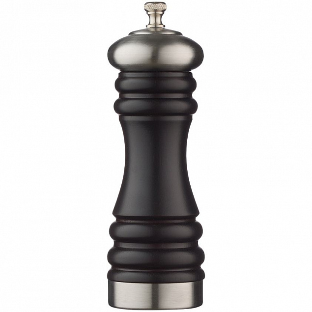 Мельница для перца Color Wood, малая, черная с логотипом в Нефтекамске заказать по выгодной цене в кибермаркете AvroraStore