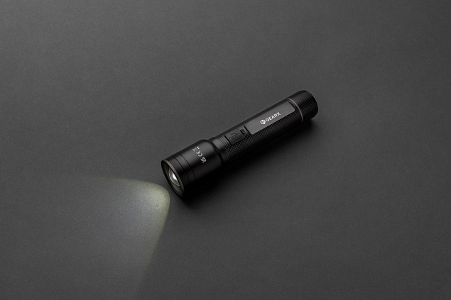 Мощный фонарь Gear X из переработанного алюминия RCS с аккумулятором, 10 Вт с логотипом в Нефтекамске заказать по выгодной цене в кибермаркете AvroraStore