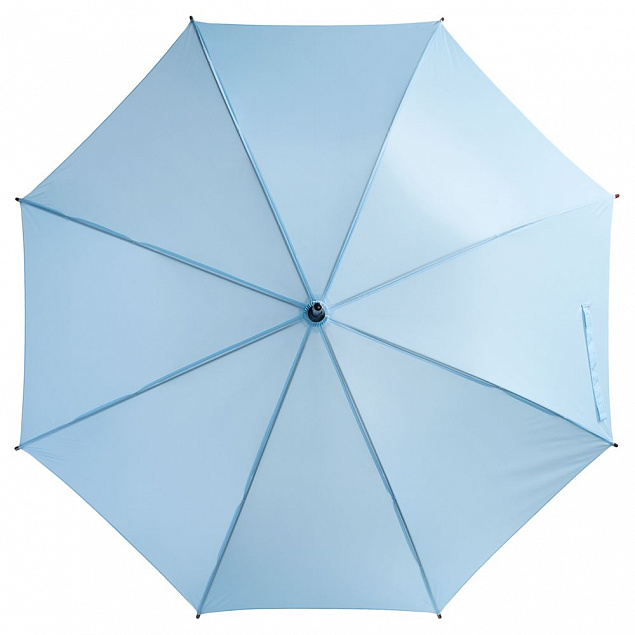 Зонт-трость Standard, голубой с логотипом в Нефтекамске заказать по выгодной цене в кибермаркете AvroraStore