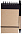 Блокнот на кольцах Eco Note с ручкой, оранжевый с логотипом в Нефтекамске заказать по выгодной цене в кибермаркете AvroraStore