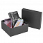 Коробка Satin, большая, черная с логотипом в Нефтекамске заказать по выгодной цене в кибермаркете AvroraStore