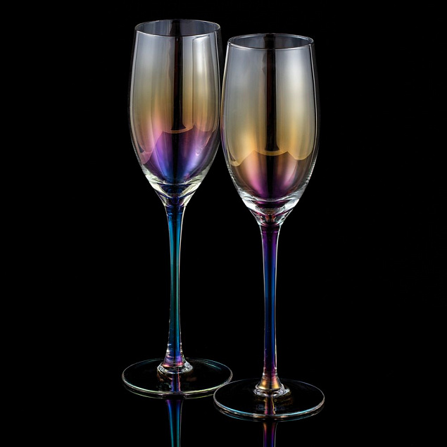 Набор из 2 бокалов для шампанского Perola с логотипом в Нефтекамске заказать по выгодной цене в кибермаркете AvroraStore