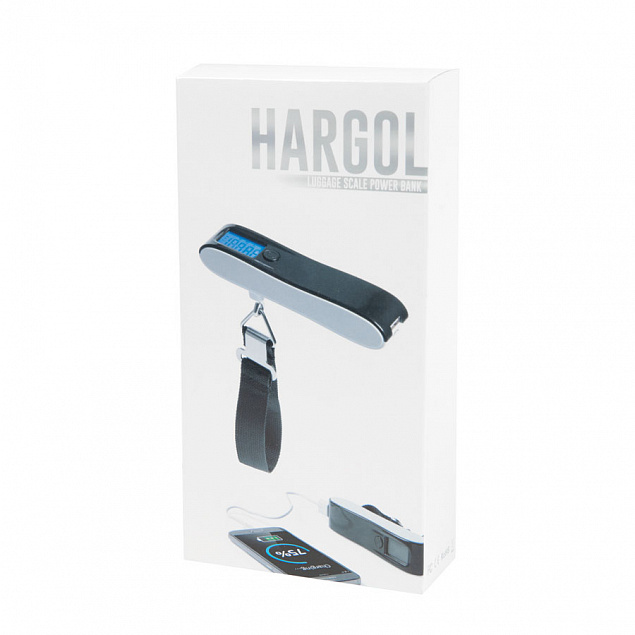Универсальное зарядное устройство "Hargol" (2200mAh) с багажными весами с логотипом в Нефтекамске заказать по выгодной цене в кибермаркете AvroraStore