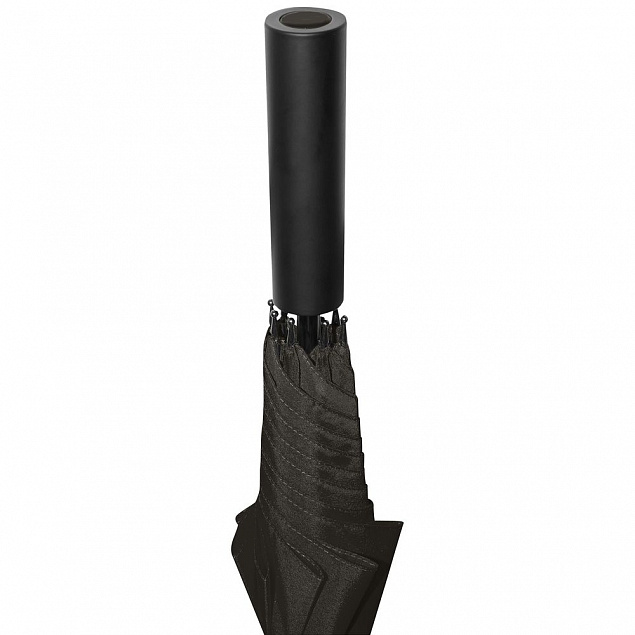 Зонт-трость Dublin, черный с логотипом в Нефтекамске заказать по выгодной цене в кибермаркете AvroraStore