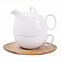 Набор  "Мила": чайник и чайная пара с логотипом в Нефтекамске заказать по выгодной цене в кибермаркете AvroraStore