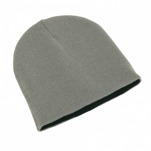 Двусторонняя шапка NORDIC, черный, серебристый с логотипом в Нефтекамске заказать по выгодной цене в кибермаркете AvroraStore