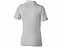 Рубашка поло Markham женская, серый меланж/антрацит с логотипом в Нефтекамске заказать по выгодной цене в кибермаркете AvroraStore