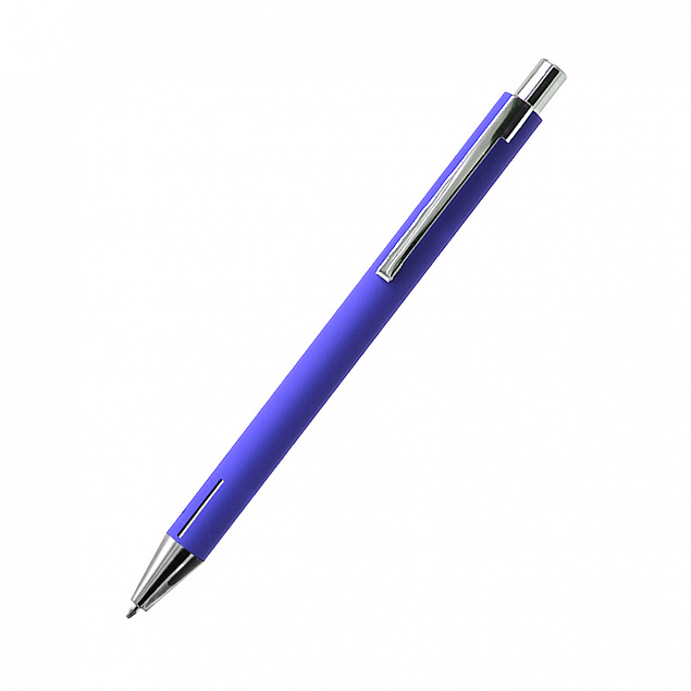 Ручка металлическая Elegant Soft - Синий HH с логотипом в Нефтекамске заказать по выгодной цене в кибермаркете AvroraStore