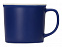 Матовая кружка Nancy 360 мл цветная снаружи, белая внутри, синий с логотипом в Нефтекамске заказать по выгодной цене в кибермаркете AvroraStore