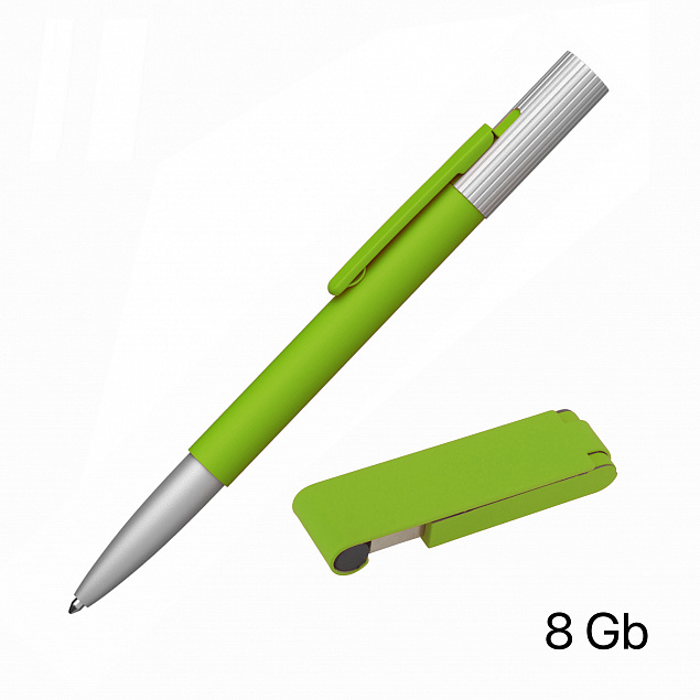Набор ручка "Clas" + флеш-карта "Case" 8 Гб в футляре, покрытие soft touch с логотипом в Нефтекамске заказать по выгодной цене в кибермаркете AvroraStore