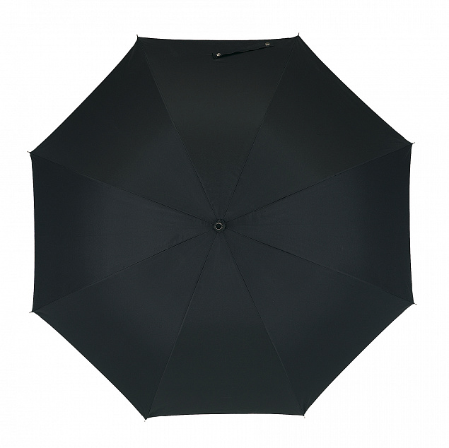 Зонт-трость из стекловолокна JOKERR, черный, серебристый с логотипом в Нефтекамске заказать по выгодной цене в кибермаркете AvroraStore