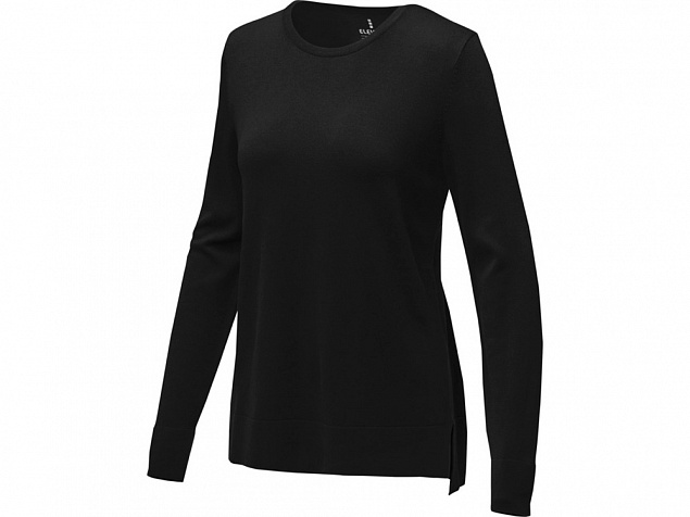 Пуловер «Merrit» с круглым вырезом, женский с логотипом в Нефтекамске заказать по выгодной цене в кибермаркете AvroraStore