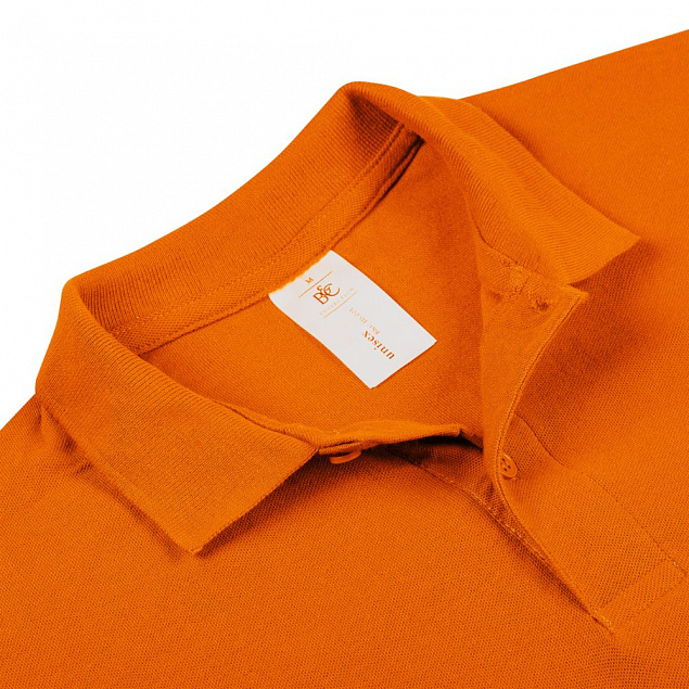 Рубашка поло ID.001 оранжевая с логотипом в Нефтекамске заказать по выгодной цене в кибермаркете AvroraStore
