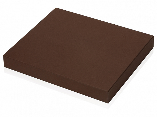 Подарочная коробка 36,8 х 30,7 х 4,4 см, коричневый с логотипом в Нефтекамске заказать по выгодной цене в кибермаркете AvroraStore