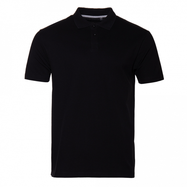 Рубашка поло Рубашка унисекс 04B Чёрный с логотипом в Нефтекамске заказать по выгодной цене в кибермаркете AvroraStore