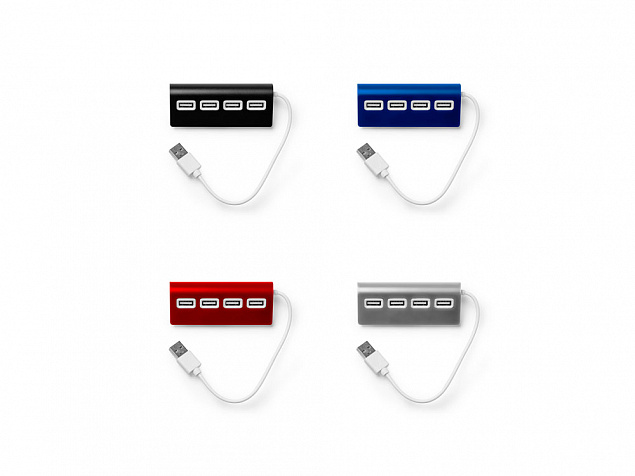 USB хаб PLERION с логотипом в Нефтекамске заказать по выгодной цене в кибермаркете AvroraStore