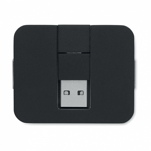 4-портовый USB-концентратор с к с логотипом в Нефтекамске заказать по выгодной цене в кибермаркете AvroraStore