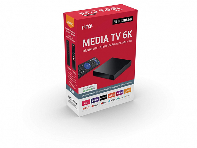 Медиаплеер  «MEDIA TV 6K» с логотипом в Нефтекамске заказать по выгодной цене в кибермаркете AvroraStore
