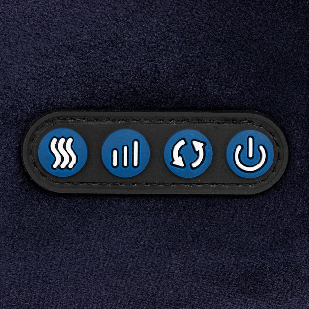 Дорожная подушка-массажер inRelax, синяя с логотипом в Нефтекамске заказать по выгодной цене в кибермаркете AvroraStore