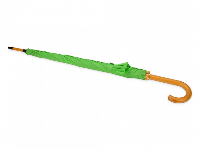 Зонт-трость Радуга, зеленое яблоко с логотипом в Нефтекамске заказать по выгодной цене в кибермаркете AvroraStore