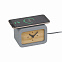 Часы "Stonehenge" с беспроводным зарядным устройством, камень/бамбук с логотипом в Нефтекамске заказать по выгодной цене в кибермаркете AvroraStore