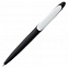 Ручка шариковая Prodir DS5 TRR-P Soft Touch, черная с белым с логотипом в Нефтекамске заказать по выгодной цене в кибермаркете AvroraStore