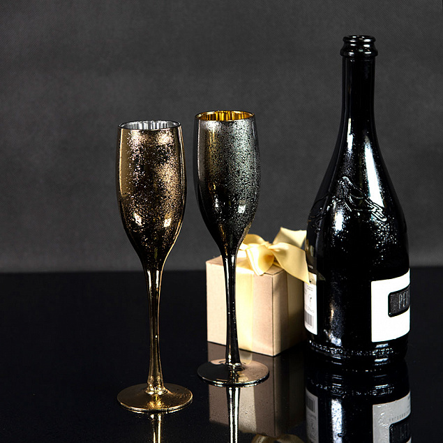Набор бокалов для шампанского MOONSUN (2шт) с логотипом в Нефтекамске заказать по выгодной цене в кибермаркете AvroraStore