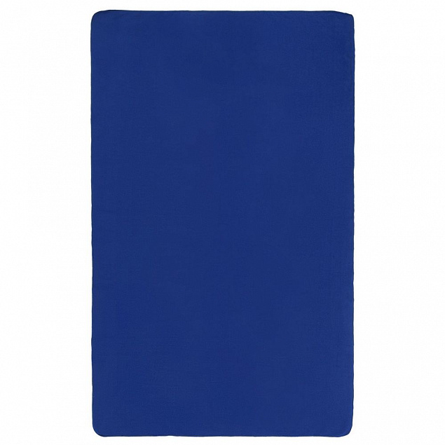 Флисовый плед Warm&Peace XL, ярко-синий с логотипом в Нефтекамске заказать по выгодной цене в кибермаркете AvroraStore
